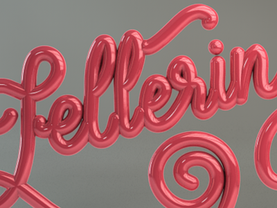 Lettering in 3D cinema4d lettering typography