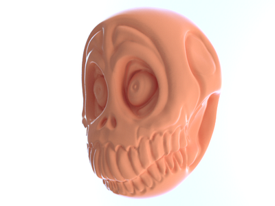 3D Model - Skull 3d c4d character cinema4d corona design dubai experiment illustration skull zbrush