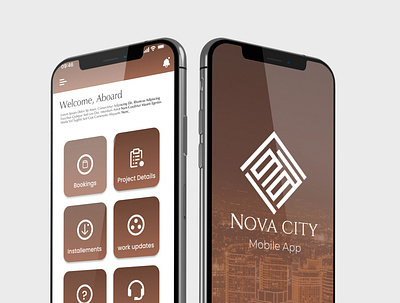 Nova City mobile App UI android app branding design graphic design ios product design read real estate saas superapp ui usability user flows ux