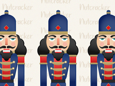 Nutcracker 2020 christmas illustration illustrator nutcracker pattern soldier ui vector