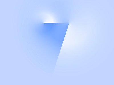 Seven 7 blue circle clean design illustration light minimalism minimalist number seven shadow ui vector