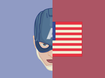 The Americaest of Captains avengers captain america endgame flat icon illustration minimal outline sticker superhero vector vector art