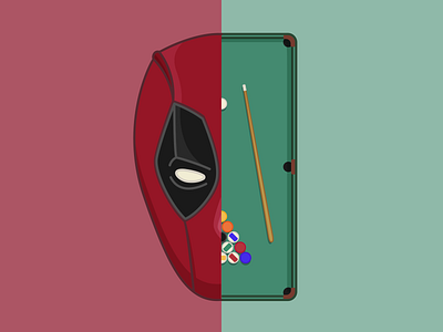 The Deadest of Pools avengers deadpool endgame flat design icon illustration minimal outline sticker superhero vector vector art