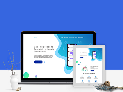Chat App Website UI Design
