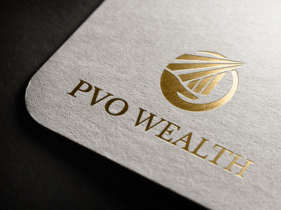 Pvo wealth branding graphic design logo