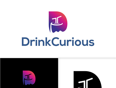 DrinkCurious branding design graphic design logo logo design