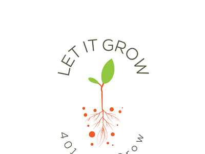 Let it grow branding design graphic design illustration logo logo design