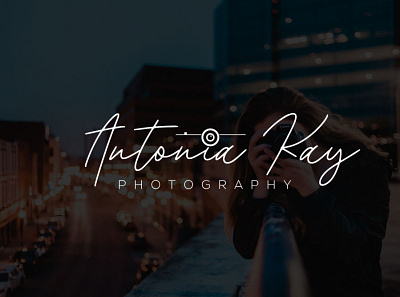 Antonia kay photography branding design graphic design logo logo design