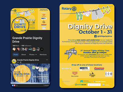 Dignity Drive Print and Social Media