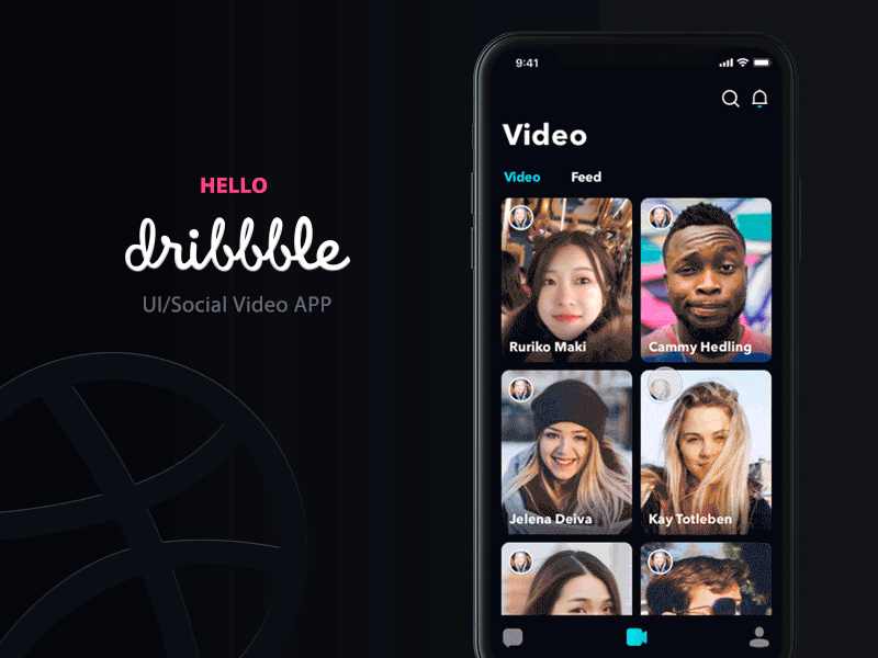 Social Video APP app ui ux