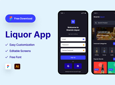 Liquor App UI alcohol liquor liquorappp ui