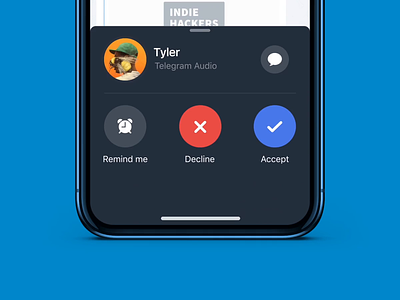 Telegram Voice Calling calling interaction ios app messaging messenger mobile mobile app mobile design social voice call