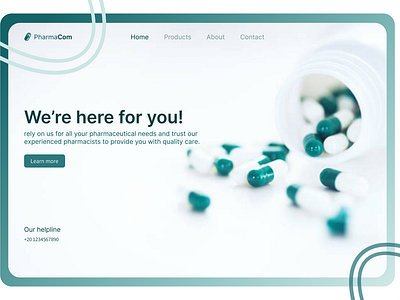 Pharmaceutical company web banner