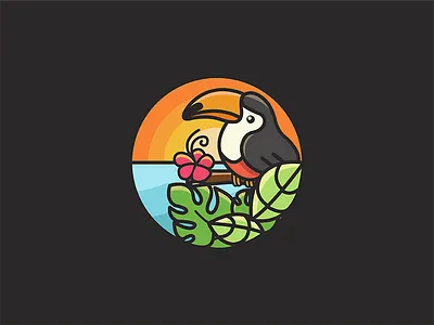 Toucan 1 animal bird summer sunset toucan tropical tucan