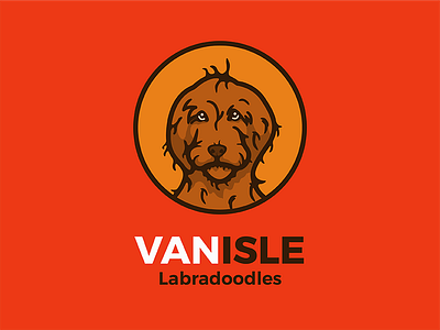 Labradoodle animal dog font fun funny labradoodle logo project red
