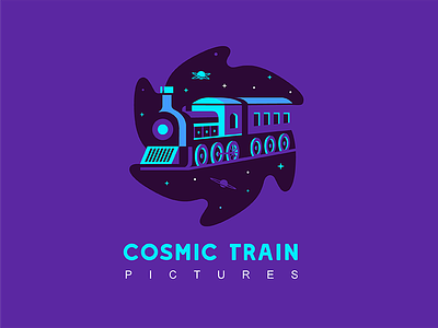 Cosmic Train Pictures V1 cosmic cosmos logo movie nebula planet retro space star train universe video