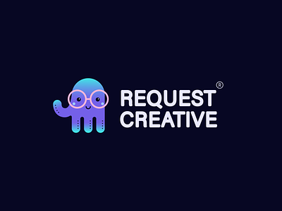 RequestCreative animal charcater cute cute animal funny glasses happy jelly fish logo design lovely lovely font nerd nerdy octopus sea sea creature smile startup startup landing page website
