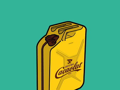 My fuel chocolate fuel illustration vector