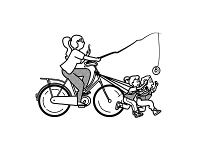 “Pragmatic education system” bike children education inktober inktober2019 mom ride