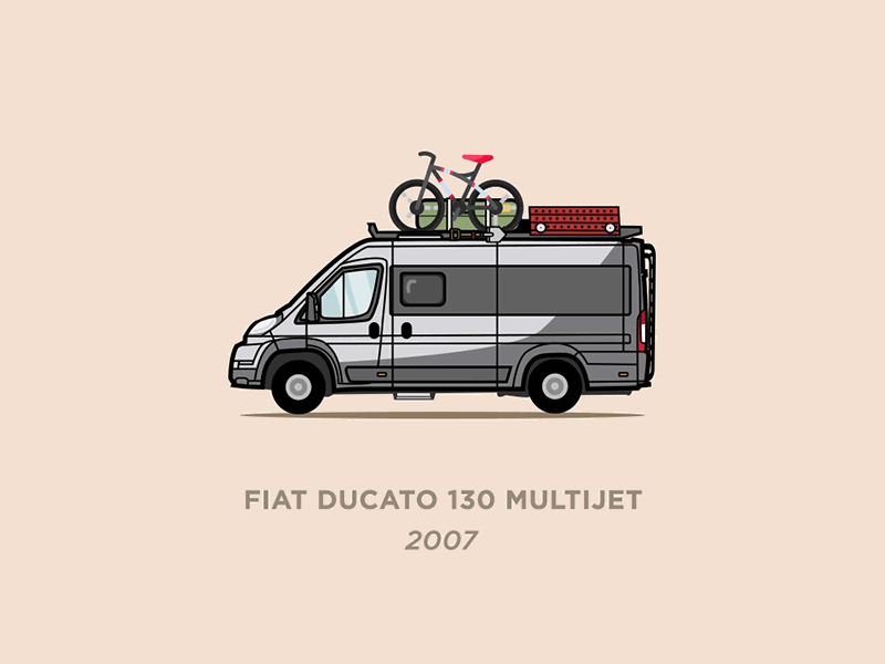 European Campers: Fiat Ducato animation camping fiat illustration van van campers