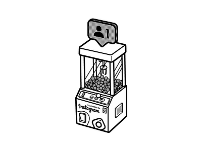 “Followers, the new money” claw machine followers illustration inktober inktober2019 instagram isometric vector