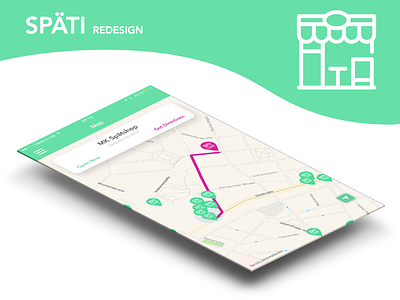 Späti - Berlin Redesign app berlin interaction ios map späti ui