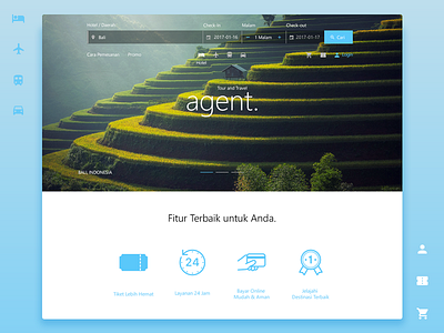 Let's Travel agency app clean landing slider tour travel ui user interface ux web