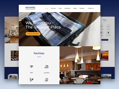 Find Your Bed blue homepage hotel icon tour travel ui ux website