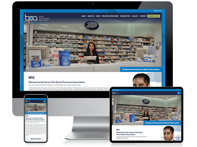 Boots Pharmacists Association - Corporate Web Design