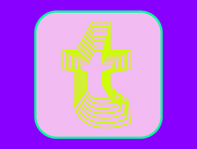 Tumblr App Icon app branding design graphic design illustration logo typography ui ux vector