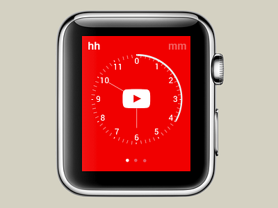 Watch Face iwatch time track watchface youtube