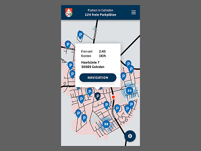 Parking manager for the city of Gehrden app internetofthings iot mobile parking smartcity ui