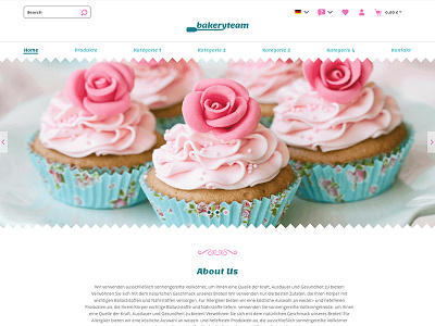 bakeryteam online shop branding ecommerce editorial interactive interface online shop shopware ui webdesign