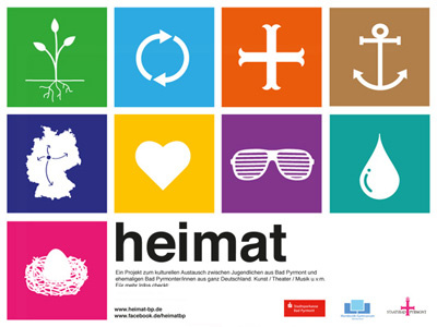 heimat graphic heimat home icons illustration poster tiles