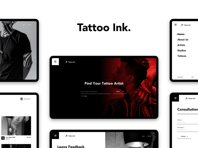 17 Brilliant Tattoo Website Templates Free  Premium  WP Freeware
