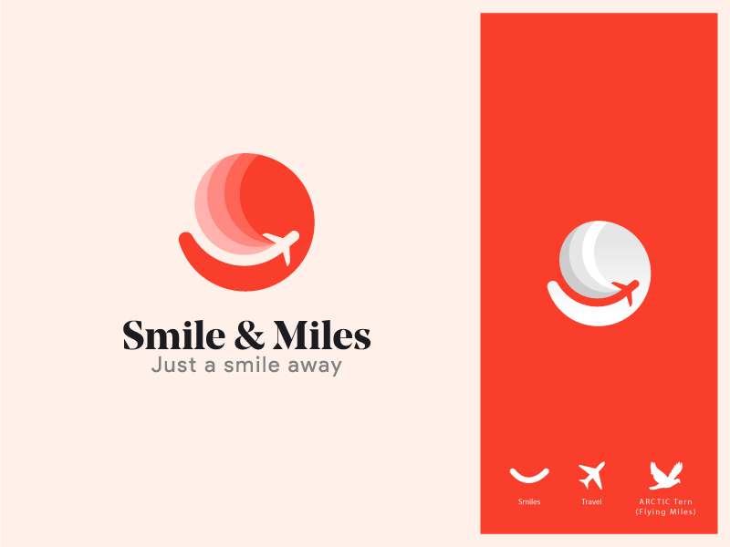 Smile & Miles Logo by Figar Ali on Dribbble