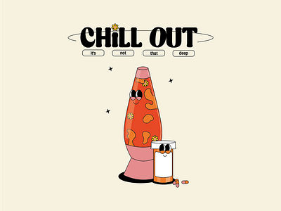 Chill Out app branding design graphic design illustration logo typography ui ux vector