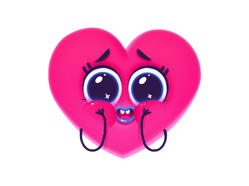 A big collaboration soon! valentines heart cute love imessage character stickers ios