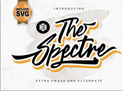 The Spectre Font, Stylish Font, Graffity Font app branding design graphic design illustration logo typography ui ux vector