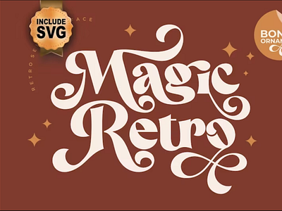 Magic Retro Font | SVG, OTF, DXF, fonts cricut