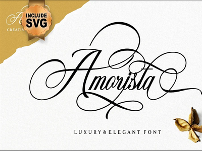 Amorista Font, Luxury Font, Wedding Font