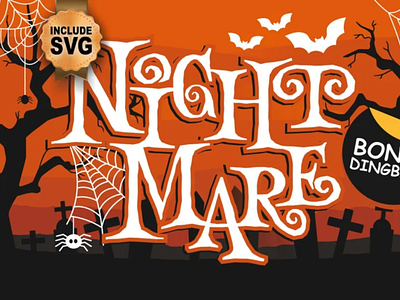 Nightmare Font, Halloween Font, Creepy Font