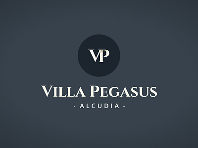 Villa Pegasus logo branding logo logotype typography