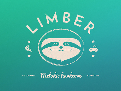 Limber sloth shirt design limber logo music pizza shirt sloth tshirt videogames