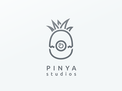 Pinya Studios - Logo lines logo logotype pineapple stroke studio