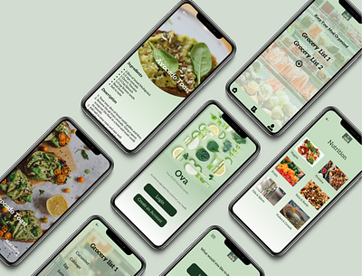 Nutrition Guide & Recipe App for PCOS Patients design freelance illustration typography ui ux uxintern uxjobs uxuijobs