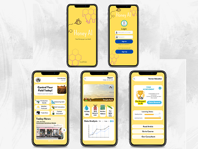 Smart Farming App AI branding graphic design ui