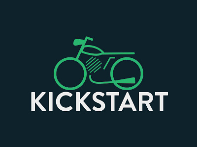 Kickstart Logo green kickstart logo motorcycle