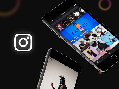 Instagram Black_mockup app apple black instagram iphone mac