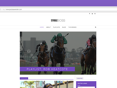 Stableboss 2017 design horse racing stableboss ui ux web